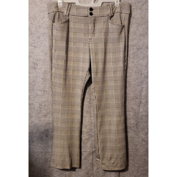 Torrid  Pants Size 18R Women's Plaid Dress Stretch Black & White Slacks … - Picture 1 of 13
